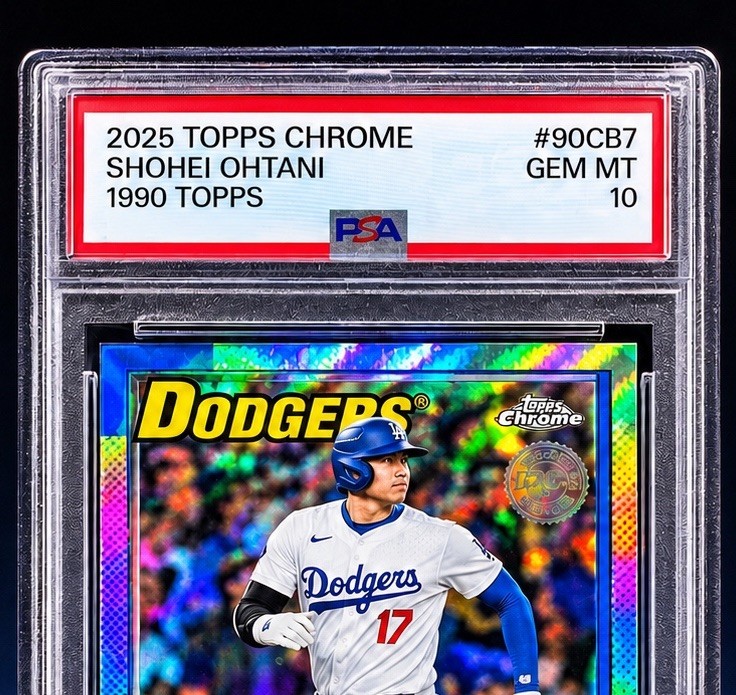 Shohei Ohtani CHROME PSA 10 1990 LA TOPPS #90CB7 GEM MINT INVESTMENT $$$ 🇺🇸 view 3