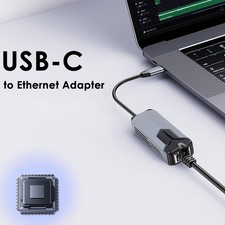 5Gbps USB C To Ethernet Adapter 5000Mbps Type C 3.0 To RJ45 Converter