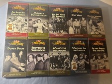 VHS Lot of 10 - The Three Stooges-Columbia Pictures - SEALED!! RARE!! OOP!! #1