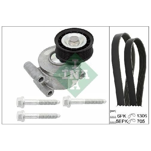 Keilrippenriemensatz FüR Volvo C30 533 1.8 2.0 06 Bis 12 INA Qqdc Teil-image