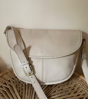 Coach 4105 Paris Bag Large Stone Crossbody Vintage Made in USA Quiet Luxury