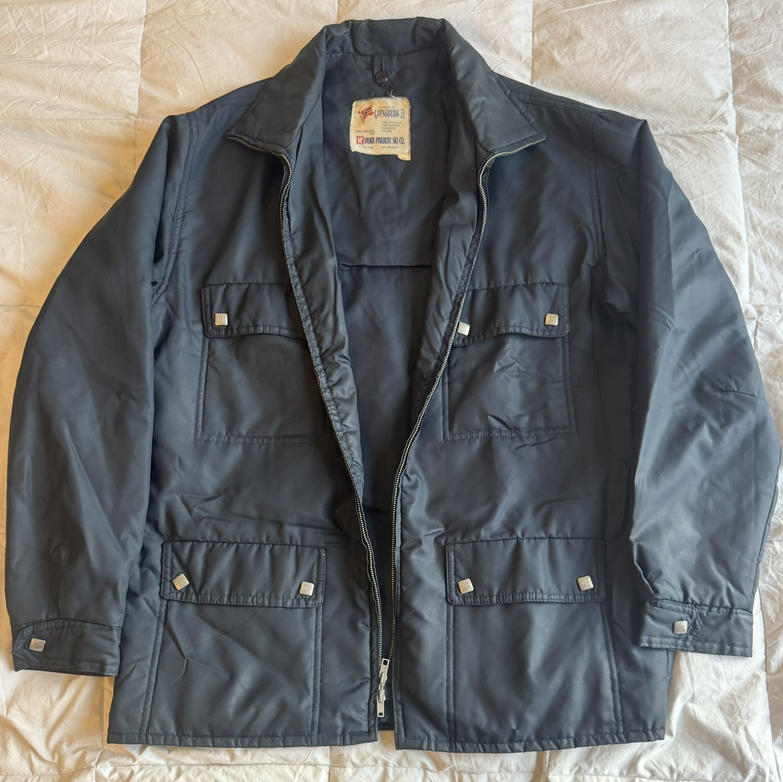 Vintage Saska Parrott Ski Co Ljungberg Snow Fashion Jacket Skiwear Norway NY SF