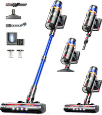 Cordless Vacuum Cleaner,Upgraded 50KPA 600W 70 Mins Stick Vacuum with Self-Stand