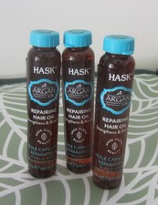 3 Hask Argan Hair Oil Repairing Shine Hair Treatment 0.62 oz 5/8 oz each NEW