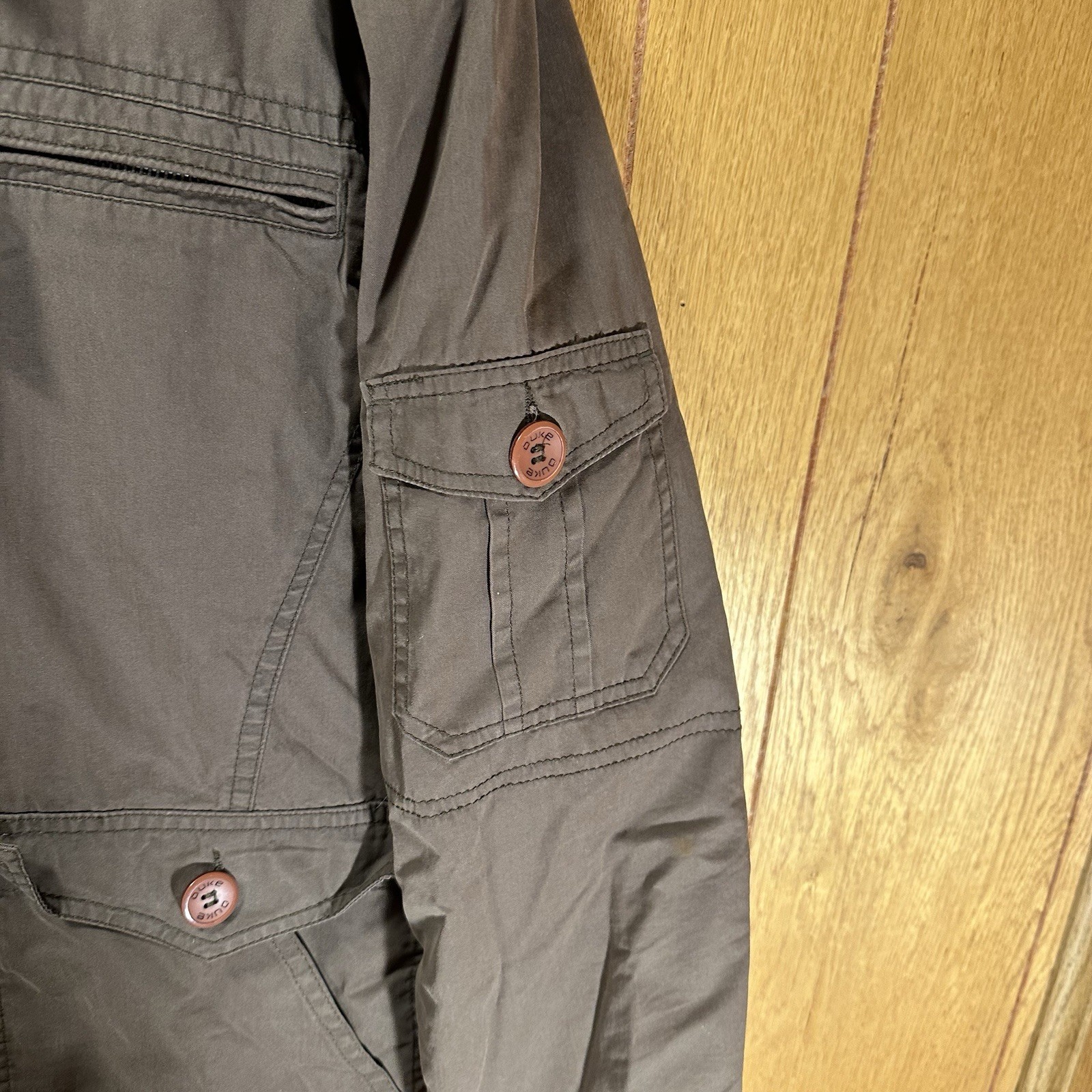 Casual Essentials DUKE Brown Collared Utility Jac… - image 4