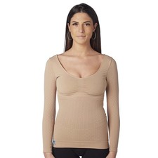 Women's compression shirt with long sleeves, a treat for people with lipo...