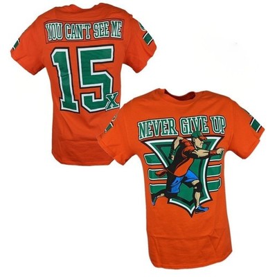 トップス JHONLAWRENCESULLIVAN T-SHIRT John Cena Orange 15x Never Give Up Mens T-shirt | eBay