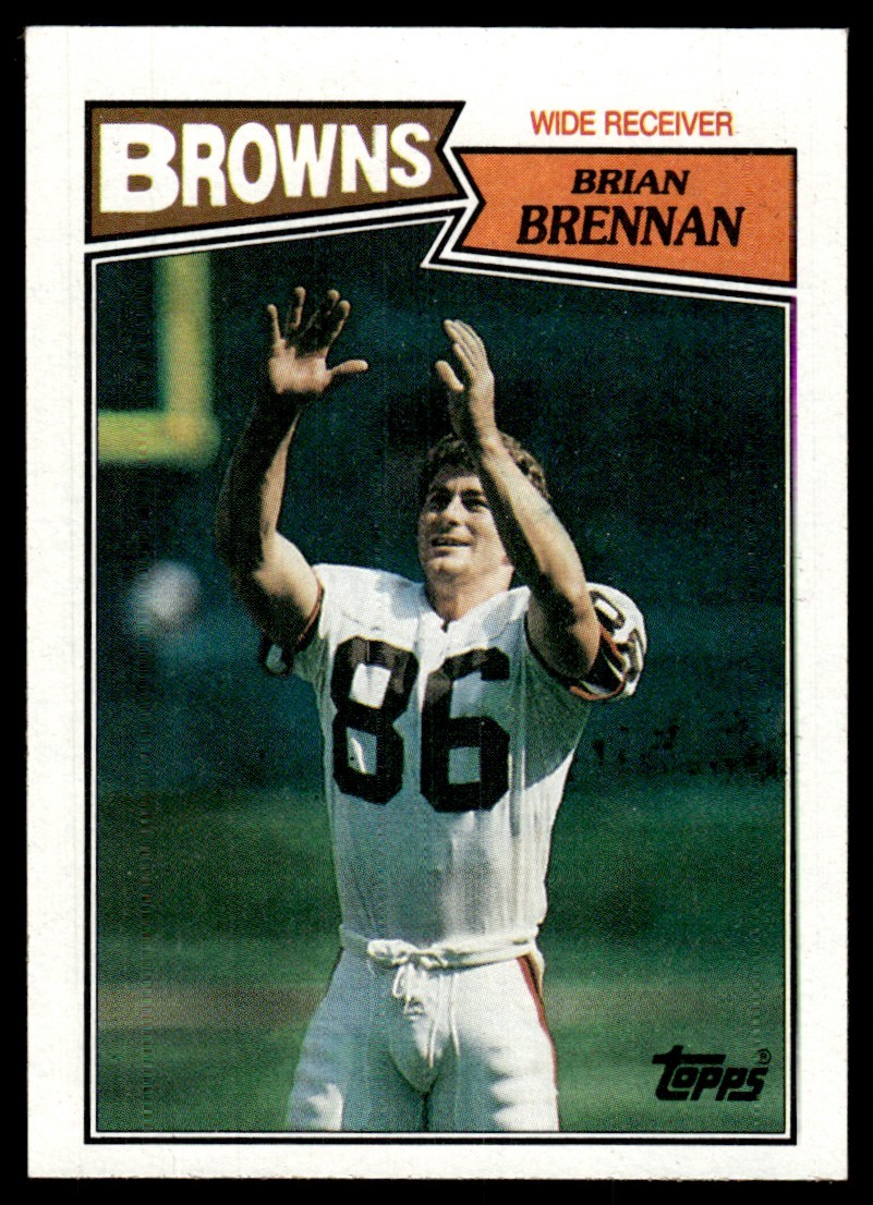 1987 Topps Brian Brennan Rookie Cleveland Browns #84