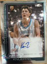 Topps Chrome HOPPNETICS Kon Knueppel Rookie Autograph Hornets TCAR-KK
