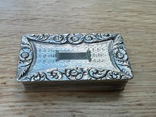 Superb Georgian Sterling Silver Vinaigrette By William Simpson Birmingham 1825.