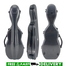 New Violin case 4/4 Full Size Carbon Fiber Violin Box black Color Hard Protect