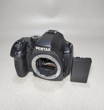 PENTAX K-50 Black Digital SLR Camera Body DSLR 16.3MP ISO 100-51200 K-mount