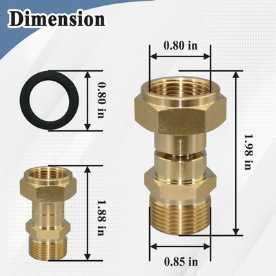 #ad Pressure Washer Hose Swivel Joint M22 14mm Anti Twist Fitting 3000 PSI $16.99