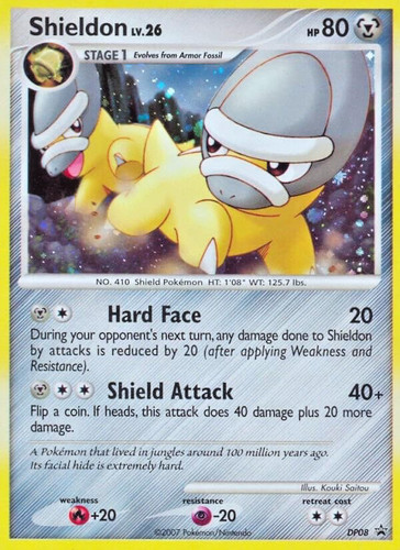 Pokémon TCG - Shieldon - DP08 - Holo - Diamond & Pearl Promos [Heavily Played]