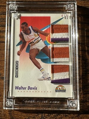 1991-92 Skybox - Walter Davis  Sweet D  4/5 Jersey Fusion 1980 Season