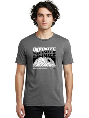 Infinite Mens Graphic Tee,100% Cotton,Casual Summer Wear
