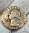 1936 D Washington Quarter Fine : Low Mintage 5.3M Key Date - .9 Fine Silver Coin