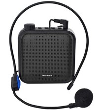 Voice Amplifier 12W Rechargeable PA System 1200mAh with Wired Microphone fo...