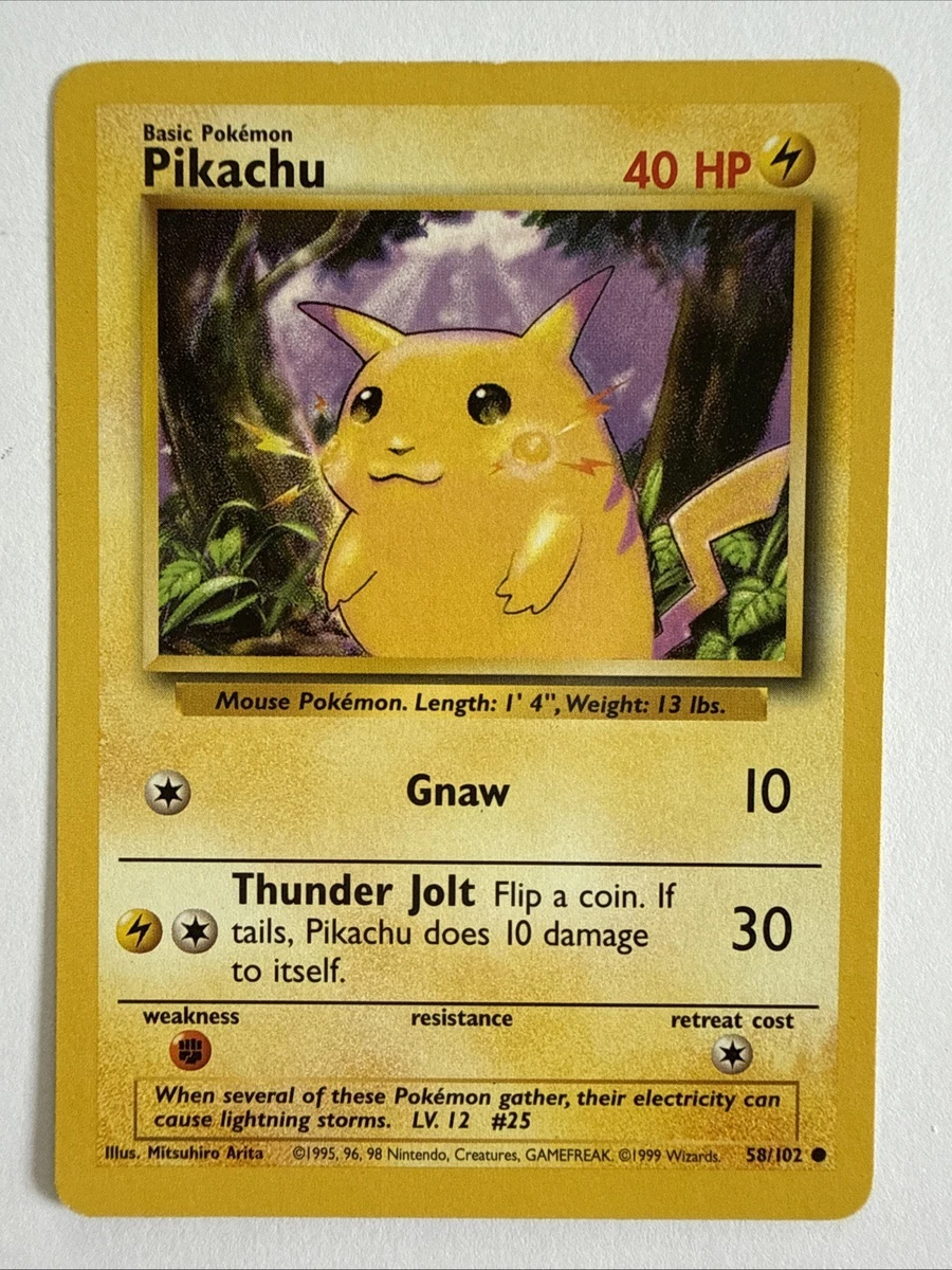 Pokémon Pikachu Base Set Cards for sale - eBay