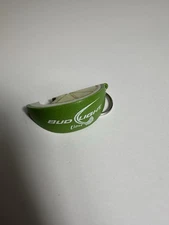 Bud Light Lime Keychain, Lime Wedge Shape Bottle Opener Green Transparent