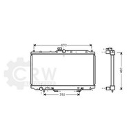 AVA Quality Cooling WasserküHler KüHlrippen GelöTet FüR Mitsubishi Space Star