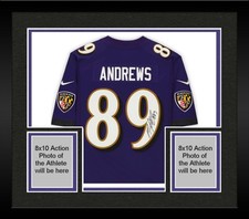 Framed Mark Andrews Baltimore Ravens Autographed Nike Purple Limited Jersey
