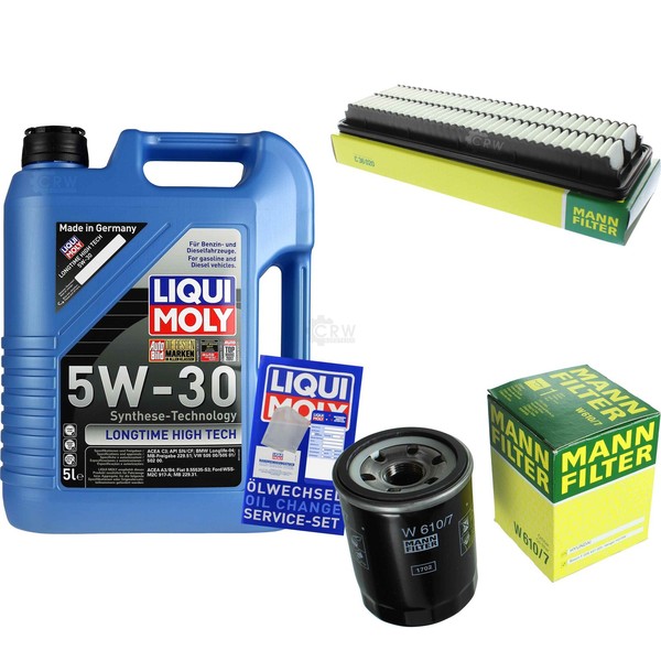 Mann Inspektionspaket 5L Liqui Moly Longtime 5W-30 FüR Hyundai I10 1.0 1.2 I10-image