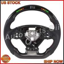 Real Carbon Fiber Led Steering Wheel For Chevrolet Camaro Ss 20162024 No Heated
