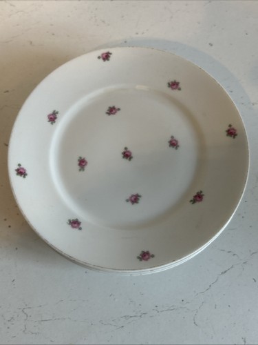 Thomas Bavaria Germany Bone China Salad Plates Floral Pattern 7” X4 Vintage - Picture 5 of 10