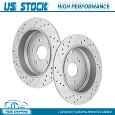 Rear Disc Brake Rotors Pair For 2007 2008 - 2018 Acura RDX 2005-2016 Honda CR-V