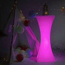 18x43 Assorted Cordless Light Up COCKTAIL TABLE LED Furniture Party Events Home