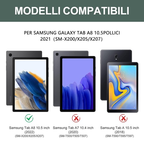 Tastatur für Samsung Galaxy Tab A8 2021 SM-X200/X205/X207 italienisches Layou... - Afbeelding 2 van 7