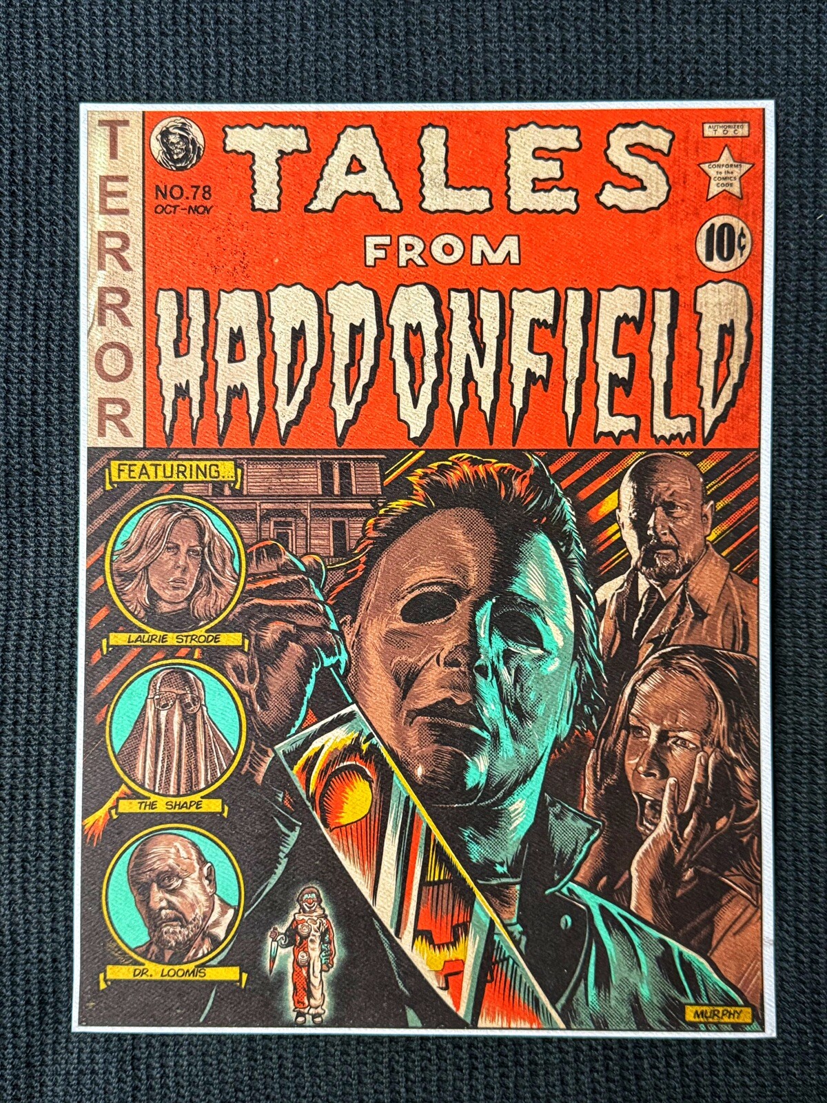 Halloween Movie Comic Lithograph Print 9x12 Heavy Card Stock