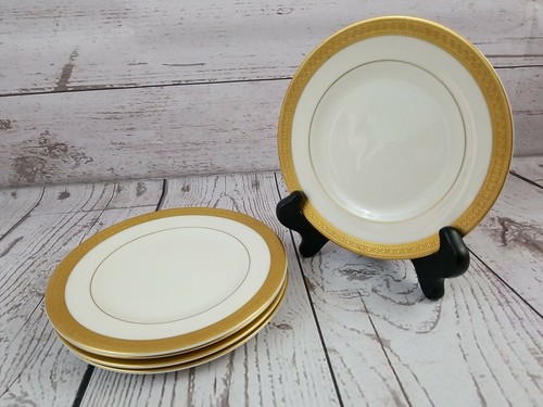 Syracuse China Old Ivory Bracelet Gold Trimmed Bread Plates 6 1/4" Lot of 5 Rare - Bild 1 von 12