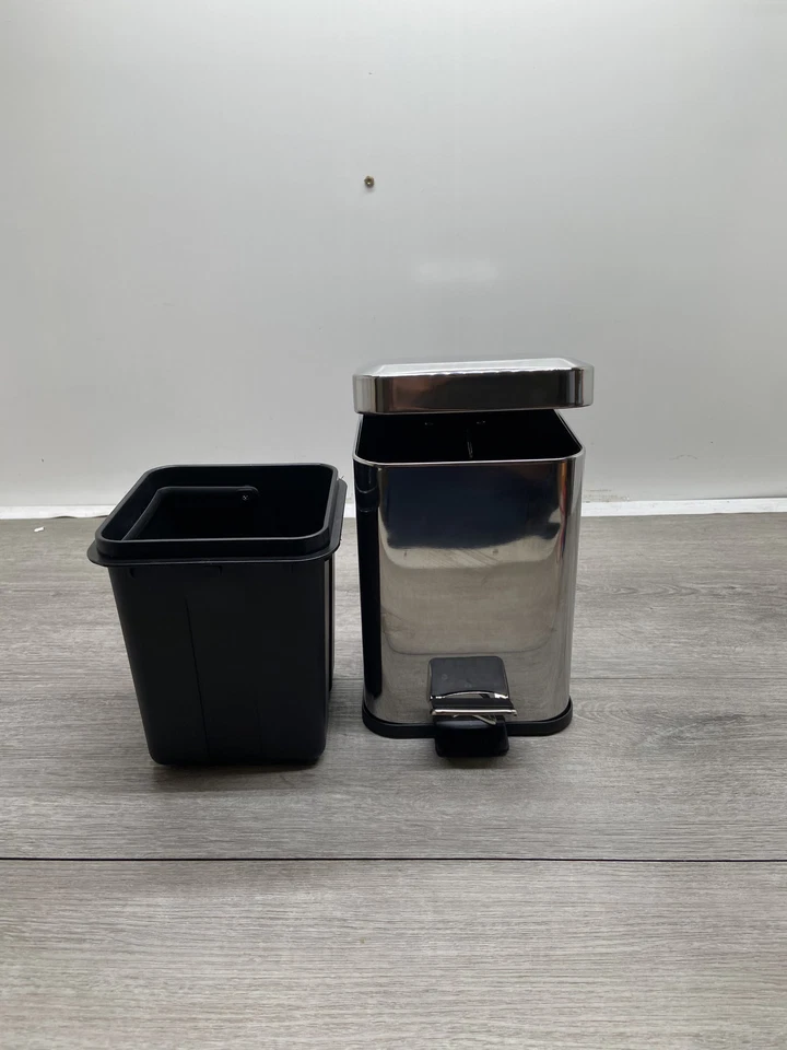 Cesta de residuos de pie Nameeks 2209 cromada Foto 4 de 4