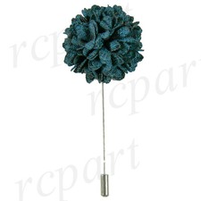 New in box Men Suit chest brooch Blue fabric flower lapel pin formal wedding