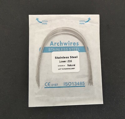 Lot De 10 Fils D'arc Orthodontique Inox – Forme Ronde Ovale Naturelle CAREPACY