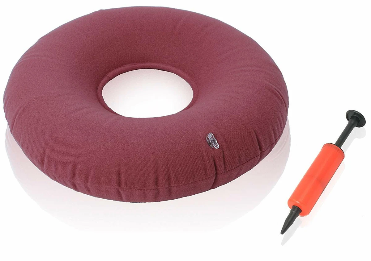 Inflatable Donut Cushion for Hemorrhoid Bed Sores Coccyx