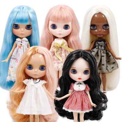 DBS Bjd ICY Blyth Doll Joint Body Glassy Matte Face Can Changed Makeup and Dress