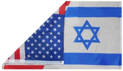 Bandiera Amicizia USA-Israele 3x5 Ft (90x150 Cm) - Poliestere Resistente Con Occhielli - Bandiera American Israeli Friendship