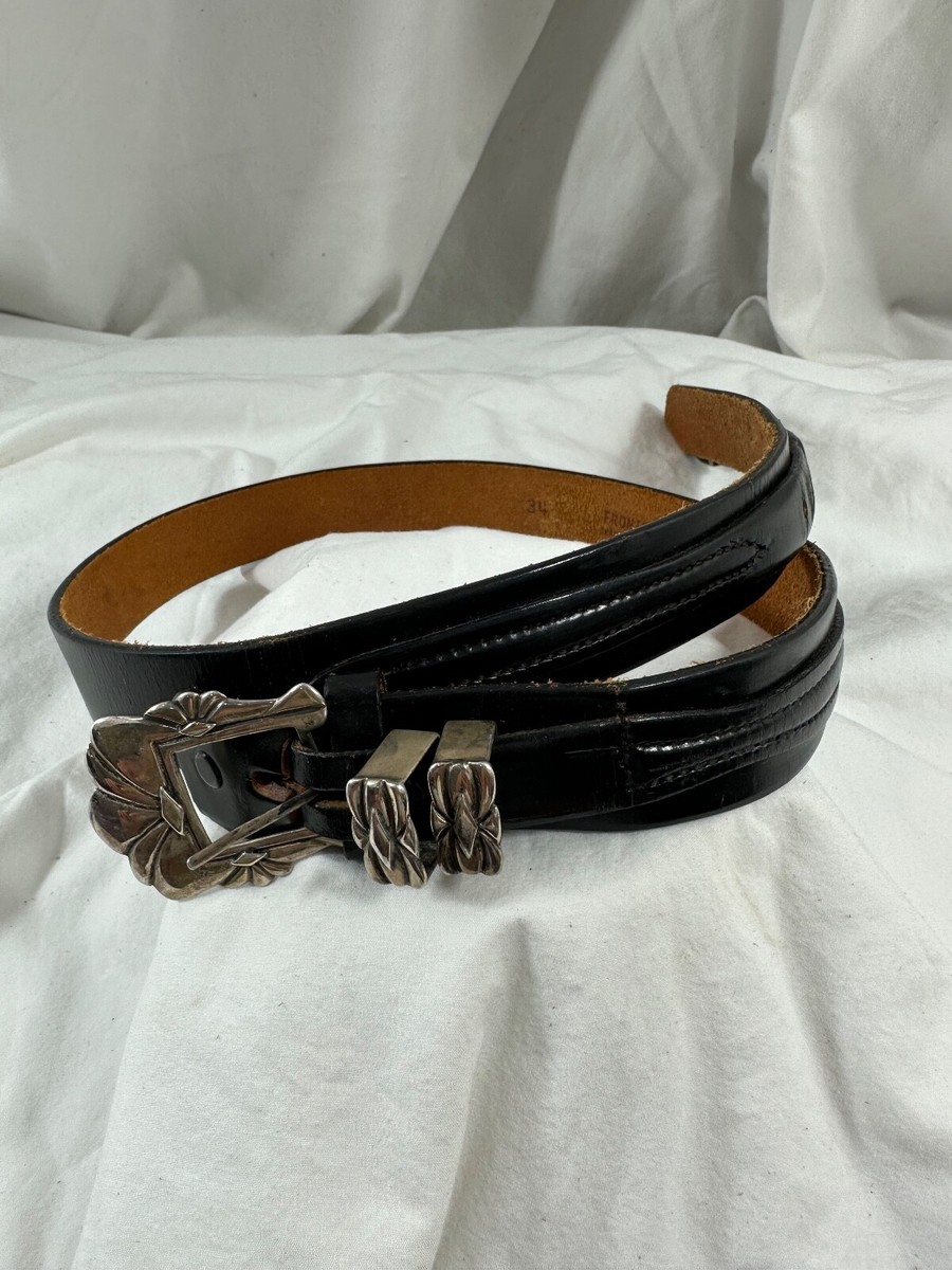 【レア】RRL メッシュ リングベルト 34インチ　ビンテージ RRL BELLINGHAM BELT 34 ダブルアールエル 本革メッシュベルト
