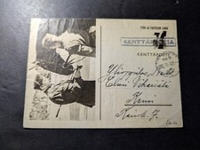 1942 Finland Field Mail WWII Postcard Cover to Kenni