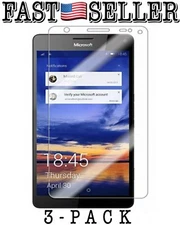 Pack Of 3 Premium Tempered Glass Screen Protector for Microsoft Lumia 950XL