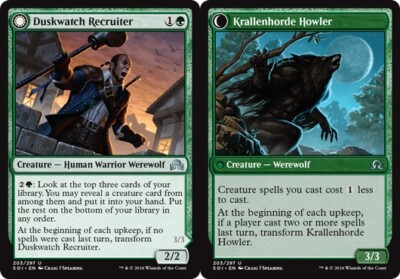 1x Duskwatch Recruiter // Krallenhorde Howler MTG - Shadows Over Innistrad - Lig