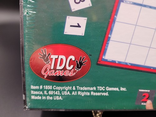 SUDOKU 2 Boardgame Puzzle TDC Games Math Numbers Skill Fun School Puzzle - Picture 5 of 10