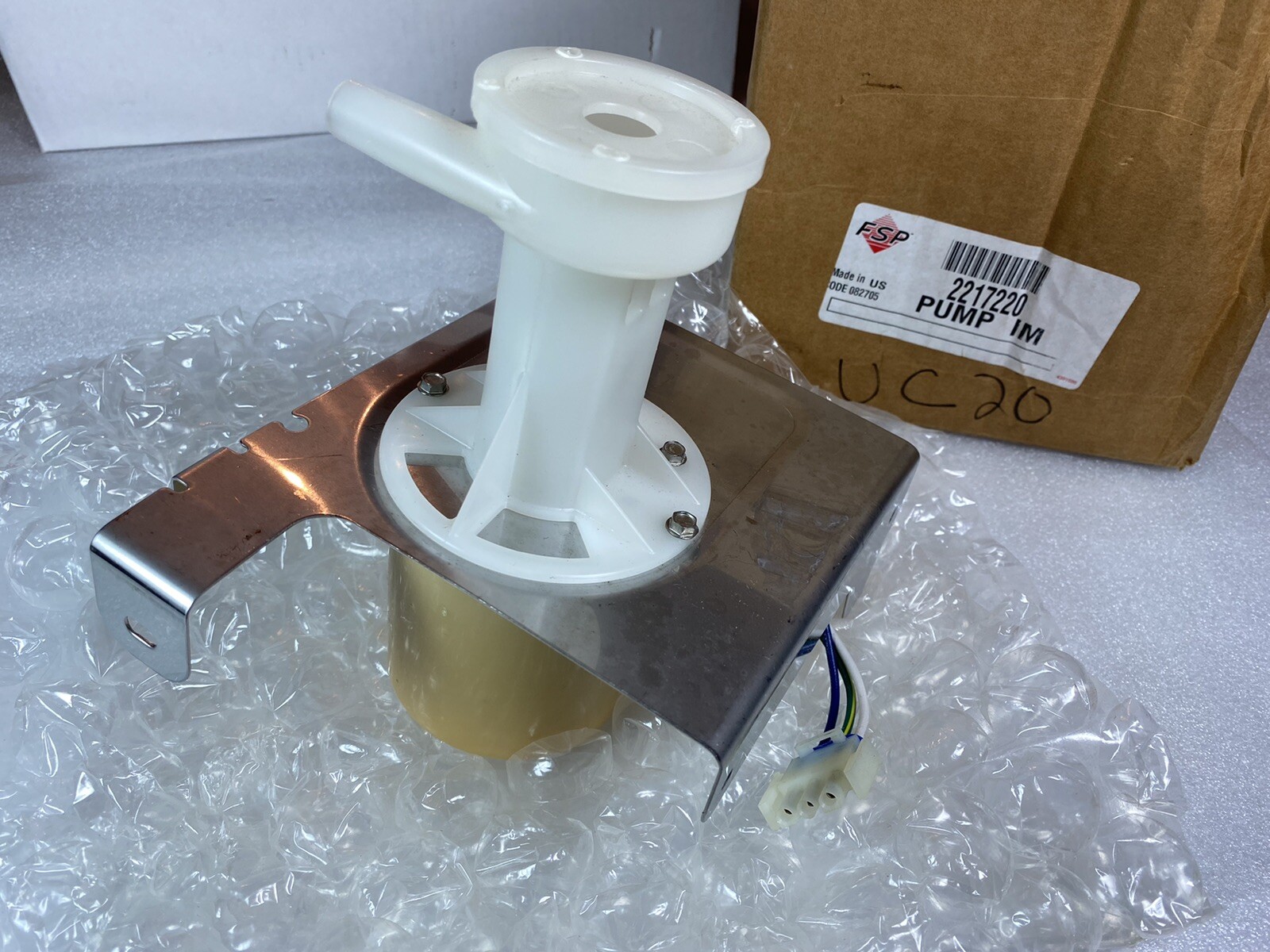 2217220, WP221722 New Genuine OEM Whirlpool Icemaker Recirculation 