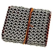 Chainmail Covered Leather Journal | Medieval Themed Handmade Writing Diary Book