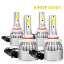 For Honda Accord 2003-2007 LED Headlight Bulbs High/Low Beam 9005 9006 Kit 4x