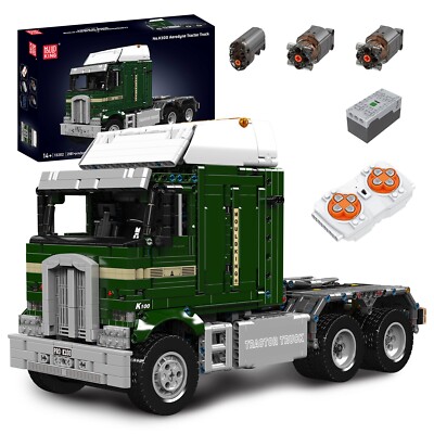 Mould King 13202 Ferngesteuertes LKW Kopf Semi Trailer Klemmbausteine Spielzeug