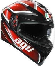 Casco integrale moto Agv K-5 K5 s Tempest nero rosso taglia S pinlock maxi